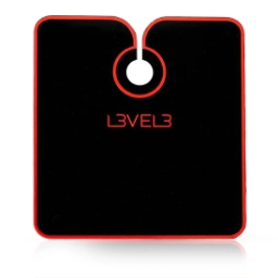 Imagine Pelerina frizerie/coafor - L3VEL3  - guler neopren -  negru cu tiv rosu
