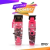 Set MRD - Masina de tuns Smart Brain  + Masina de contur  Smart Brain - fara fir - Roz - Olympics 