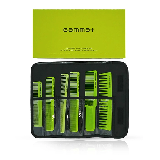 Set 6 piepteni  - GAMMA + Verde - PPETBARSET5_VER