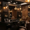 Mobilier Frizerie / Barber Shop - MENOSER - VALENCIA MSR-P004 cu chiuveta
