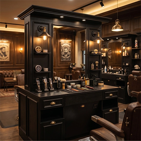 Mobilier Frizerie / Barber Shop - MENOSER - VALENCIA  MSR-P005 fara chiuveta  