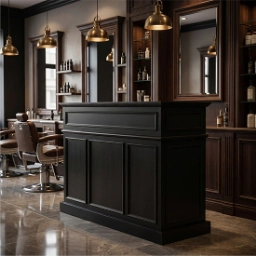 Receptie pentru Frizerie / Barber Shop - MENOSER - Palermo - MSR-P 001 - black Receptie pentru Frizerie / Barber Shop - MENOSER - Palermo - MSR-P 001 - black
