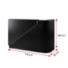 Receptie pentru Frizerie / Barber Shop - MENOSER - Verona -  MSR-P 003 - black - cu led