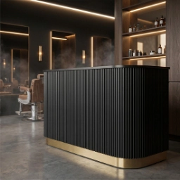 Receptie pentru Frizerie / Barber Shop - MENOSER - Florence -  MSR-P 002 - black 