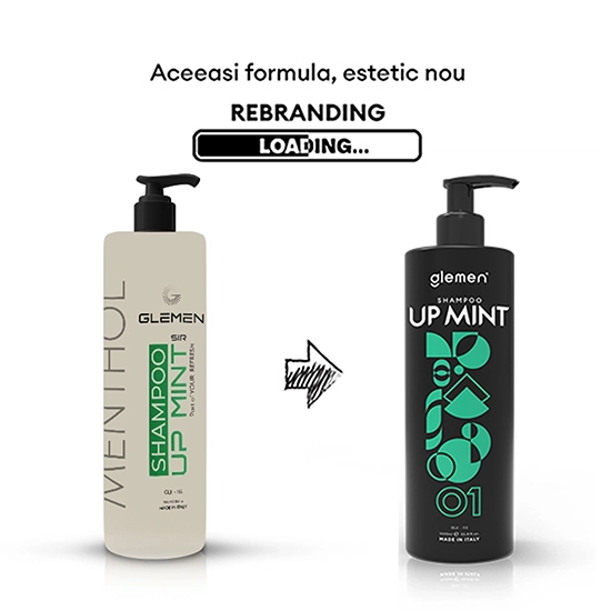Imagine Sampon pentru par - GLEMEN - Menthol  - 1000 ml