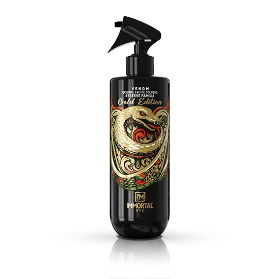 After shave colonie - IMMORTAL - Venom -  Gold Edition - 500 ml  