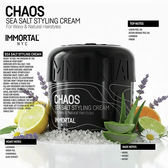 Crema pentru styling - IMMORTAL -  CHAOS - 500 ml   