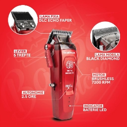Masina de tuns - MRD - Smart Brain - Burgundy - 7.200 RPM   