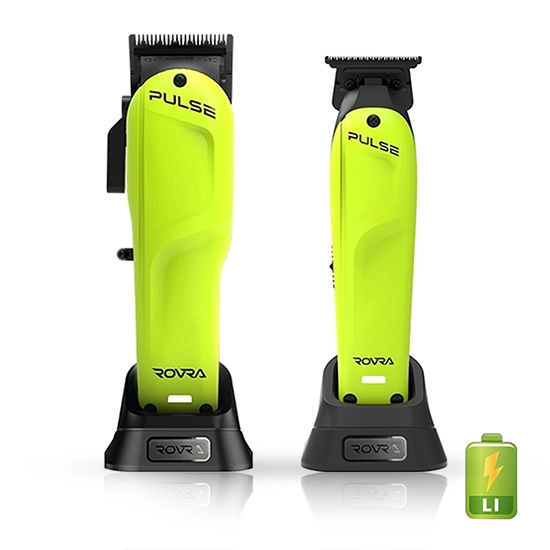 Set ROVRA - PULSE - Masina de tuns verde + Masina de contur