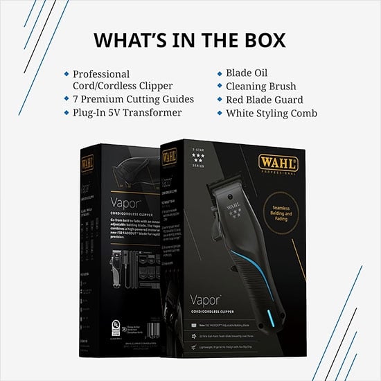  Masina de tuns - WAHL - Vapor-  8.000 RPM - fara fir 