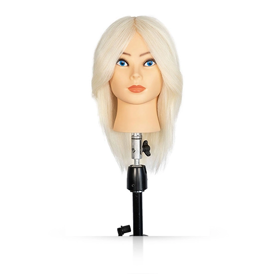 Cap de manechin  EXALTO - ADELE - par 100% natural - 1027 - blond alb