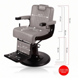 Scaun frizerie - MENOSER - Monterrey - Gri