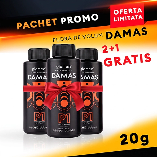 Pachet promo - GLEMEN - Pudra de volum - 2+1 GRATIS