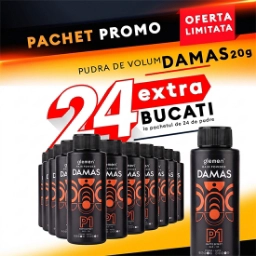 Pachet promo - GLEMEN - Pudra de volum - Damas - 24 + 24 GRATIS