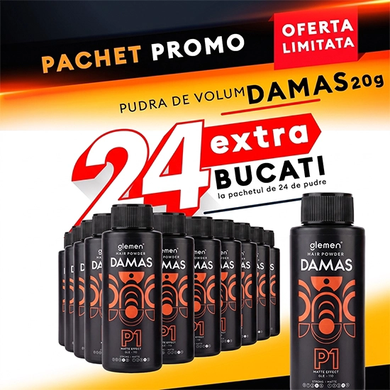 Pachet promo - GLEMEN - Pudra de volum - Damas - 24 + 24 GRATIS