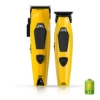 Set JRL Profesional - Diamante - Masina de tuns 2025C + Masina de contur 2025T - Yellow - fara fir