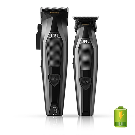 Set JRL Profesional - Diamante - Masina de tuns 2025C + Masina de contur 2025T - Black