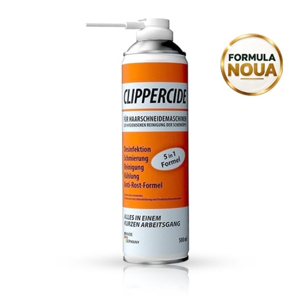 Spray de curatare CLIPPERCIDE - PLUS pentru masinile de tuns/contur - 500 ml - 5 IN 1