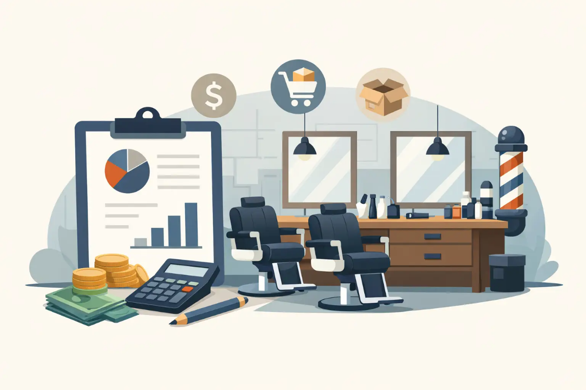 Exemplu buget echipare barbershop nou