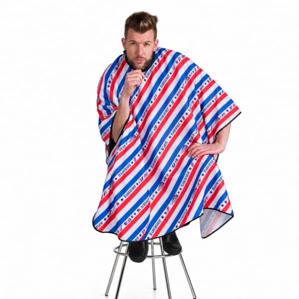 Pelerina frizerie/coafor - EUROSTIL - Barber pole