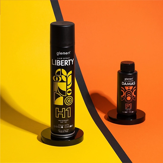Pachet promo - Glemen - Pudra de volum Damas + Fixativ Liberty 300 ml